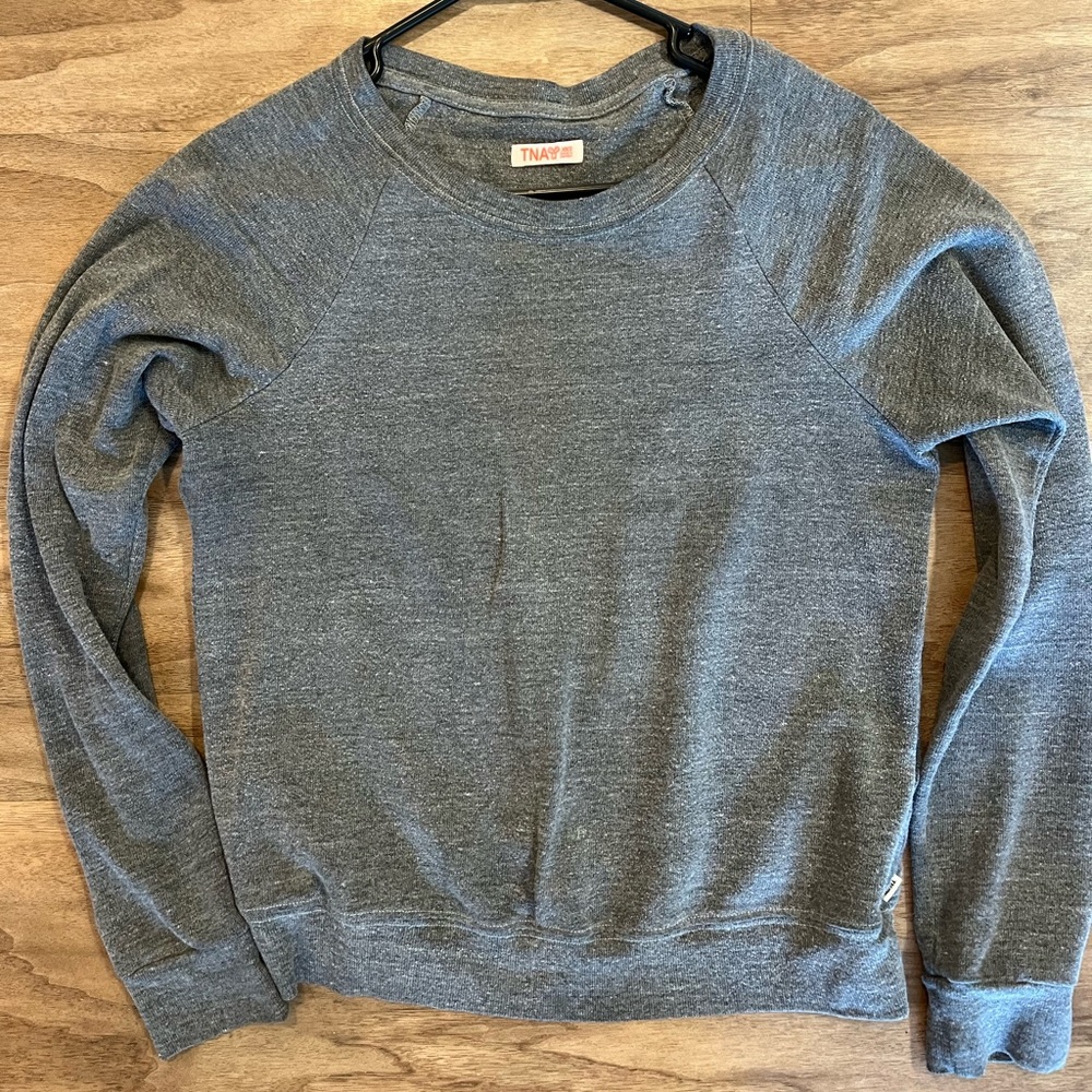 Aritzia tna dark grey crew neck